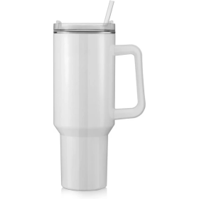 40 OZ Sublimation Blanks Tumblers With Handle Straw And Lid - Perfect For Custom Designs And Personalized Gifts, Suitable For Tumbler Heat Press And S
