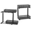 2Pcs Under Sink Organizer 2 Tier Pull Out Cabinet Baskets Storage Shelf Sliding Storage Drawers Rack with 5 Adjustable Height Mesh Baskets for Home Ki