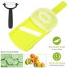 Mandolin Slicer Double-edged Ceramic Vegetable Slicer w/ Bonus Hand Guard Ceramic Peeler