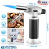 Culinary Butane Torch Chef Kitchen Cooking Blow Torch Lighter Refillable Adjustable Flame with Safety Lock for Baking BBQ Creme Brulee Heat Shrinking