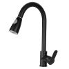 Kitchen Faucets Single Handle Sink Faucet Copper Pull Down Head Faucet Sprayer w/ Hot Cold Water Control
