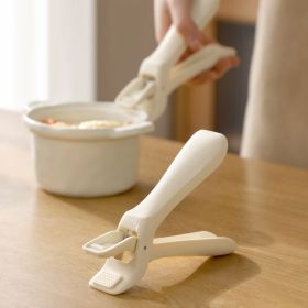 Anti-scalding Silicone Non-slip Take Bowl Clip Hot Plate Gripper, Stainless Steel Pot Clip Pan Gripper, Durable Bowl Holder Tongs Plate Retriever, Ant