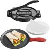 Tortilla Press, 8 Inch Cast Iron Tortilla and Roti Maker, Heavy Duty Tortilladora Press,