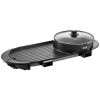 VEVOR Hot Pot with Grill, 2200W 2-in-1 Electric Smokeless Grill and Hot Pot, Korean BBQ Shabu Shabu Hotpot with Separate Dual Temperature Control