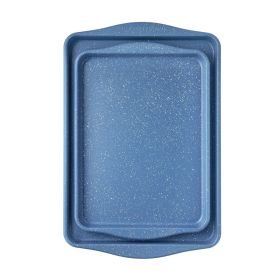Nonstick Cookie Sheet Set, Blue Speckle, 2-Piece, 13" x 18" 11" x 15"