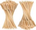4.7 Inch Bamboo Skewers, 300 PCS Bamboo Paddle Wood Picks, Toothpicks for Appetizers, Cocktail Picks for Drinks, Food Picks, BBQ, Sandwich