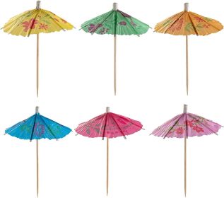 240 Count] Cocktail Umbrellas for Drinks, Umbrella Drink Picks - Assorted Tropical Colors Party Toothpicks for Cocktails