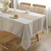 Tablecloths for Rectangle Tables Cotton Linen Table Cloth Waterproof