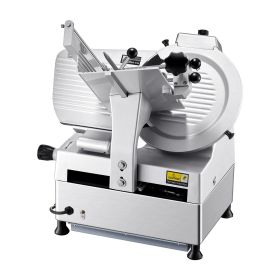 Automatic Meat Slicer, 180W + 370W Deli Slicer with a 12 inch Premium 65Mn Blade, 0-0.3 inch Adjustable Thickness, Electric Food Slicer