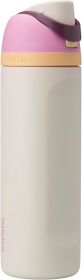 FreeSip Insulated Stainless Steel Water Bottle with Straw, BPA-Free Sports Water Bottle, Great for Travel