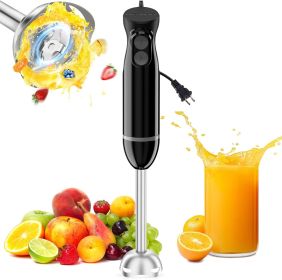 Bonsenkitchen Hand Blender, Immersion Blender with 2 Mixing Speed, Electric Handheld Mixer Portable Stick Mixer with Stainless Steel Blades for Soup