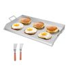Stainless Steel Griddle, 36x22 inch Universal Flat Top Rectangular Plate