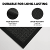 1PC Polypropylene Small Grid Composite Rubber Mat, Gray, 60x90x0.7cm, Kitchen & Home Anti-Fatigue Floor Mat