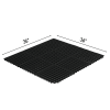1PC Black Rubber Floor Mat, 90x90x1cm, Anti-Fatigue Kitchen Mat