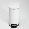 SSTC103-10L-W, Stainless Steel Kitchen Trash Can, 10L, White