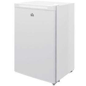 HOMCOM Upright Freezer, 3 Cu Ft Small Freezer with Reversible Single Door, Adjustable Thermostat for Home, Apartment, White