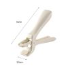 Anti-scalding Silicone Non-slip Take Bowl Clip Hot Plate Gripper, Stainless Steel Pot Clip Pan Gripper, Durable Bowl Holder Tongs Plate Retriever, Ant