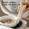 Anti-scalding Silicone Non-slip Take Bowl Clip Hot Plate Gripper, Stainless Steel Pot Clip Pan Gripper, Durable Bowl Holder Tongs Plate Retriever, Ant