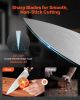 VEVOR Kitchen Knife Set with Block and Sharpener, 15 Piece High Carbon Stainless Steel Knife Set, Rust-Resistant Kitchen Cutlery with Ergonomic Handle