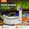 VEVOR Electronic Price Computing Scale, 66 LB Digital Deli Weight Scales, LCD & LED Digital Commercial Food Fruit Meat Produce Counting Weight