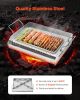Stainless Steel Griddle, 17x13 inch Universal Flat Top Rectangular Plate