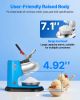 Commercial Ice Crusher 220LBS/H Electric Snow Cone Maker Shaved Ice Blue