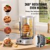 Shawarma Grill Machine, Vertical Chicken Shawarma Cooker Machine Countertop, Electric Stainless Steel Broiler Gyro Rotisserie Oven