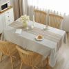 Tablecloths for Rectangle Tables Cotton Linen Table Cloth Waterproof