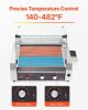Hot Dog Roller, 30 Hot Dog 11 Rollers, Stainless Steel Sausage Grill Cooker, 1600W Commercial Hot Dog Machine with Dual Temp Control, Cover