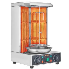 VEVOR Shawarma Grill Machine, 13lbs Capacity, Chicken Shawarma Cooker Machine with 2 Burners