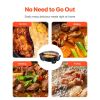 Electric Hot Pot, 1360W 5 L Double-flavor Shabu Shabu Pot, Non-Stick Electric Cooker with Divider, Clear Glass Lid, Temperature control