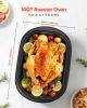 Roaster Oven, 14QT Fast-Cooking Turkey Roaster, 150-450 Fahrenheit Adjustable Temp Electric Roasting Pan with Self-Basting Lid,