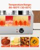 VEVOR Electric Soup Warmer, Two 6.34QT Stainless Steel Round Pot with 86~185 Fahrenheit Adjustable Temp