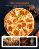 VEVOR Dual Fuel Pizza Oven Outdoor, 12 in Wood Fire & Propane Gas Pizza Oven, Pellet & Propane Pizza-Maker with Thermometer
