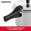 Pressure Cooker 6 Quart Aluminum Stovetop Pressure Cooker, Induction Compatible, Metal Utensil Safe, Silver