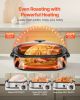 Roaster Oven, 14QT Fast-Cooking Turkey Roaster, 150-450 Fahrenheit Adjustable Temp Electric Roasting Pan with Self-Basting Lid,
