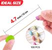 Cocktail Picks Handmade Bamboo Toothpicks 100ct 4.7" Multicolor Pumkin