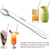 Stainless Steel Iced Cream Spoons - 9.5 Inch Dessert Teaspoons (Set of 6)