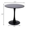 Modern Round Dining Table, ∅31.5'' Kitchen Dining Room Furniture, Coffee Table, Leisure Table, Living Room Table, Black, Christmas Gifts