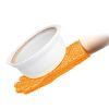 BBQ Gloves 446℉Heat Resistant BBQ Grill Gloves with Meat Claws Silicone Non-Slip Pot Holder Waterproof Oven Mitt for Roasts BBQ Cooking Baking