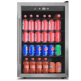 Beverage and Wine Cooler Compressor Refrigerator 4.4CU.FT (Option: as picture)