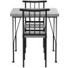 Modern 3-Piece Metal Frame Dining Set