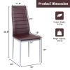 Set of 4 Modern High Back