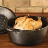 5-Quart Black Cast Iron Dutch Oven
