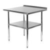 Stainless Steel Kitchen Prep Work Table with Backsplash