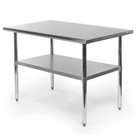 Heavy Duty Stainless Steel (Option: 48 x 30 inch Kitchen Restaurant Prep Work Table)