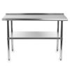 Stainless Steel Kitchen Prep Work Table with Backsplash
