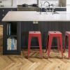 Set of 4 - 24-in. Indoor/Outdoor Backless Stacking