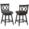 Farmhouse Swivel Cushion Seat Barstools