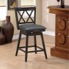 Farmhouse Swivel Cushion Seat Barstools